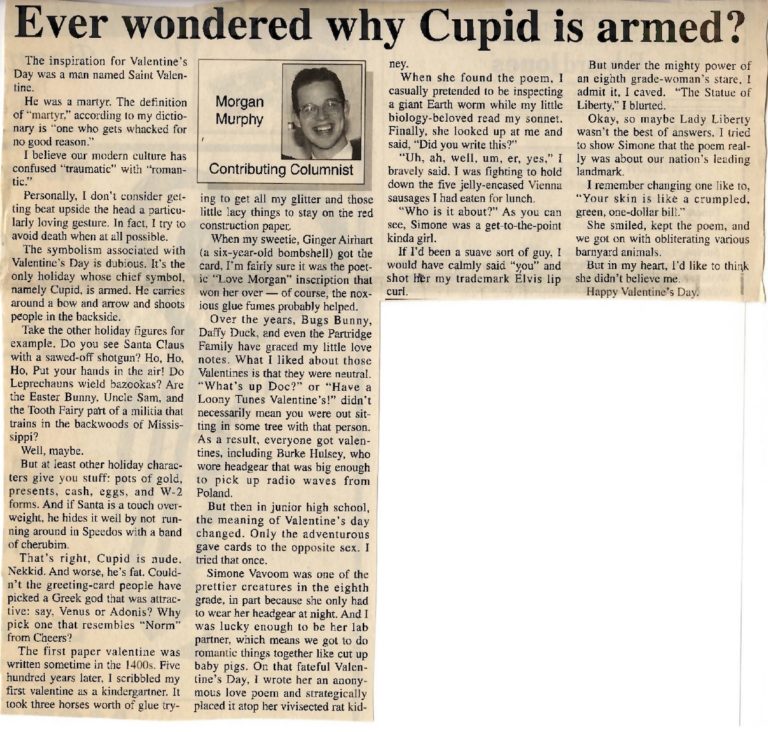 Ever wondered why Cupid is armed?