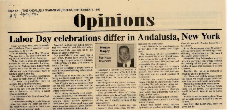 Labor Day celebrations differ in Andalusia, New York